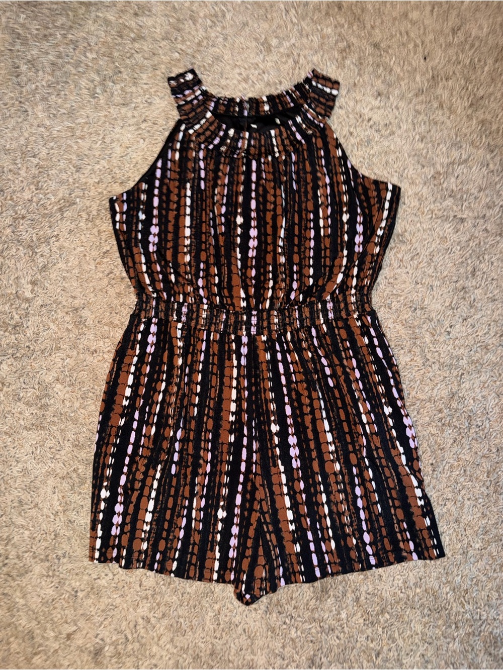 XL fall colored short romper